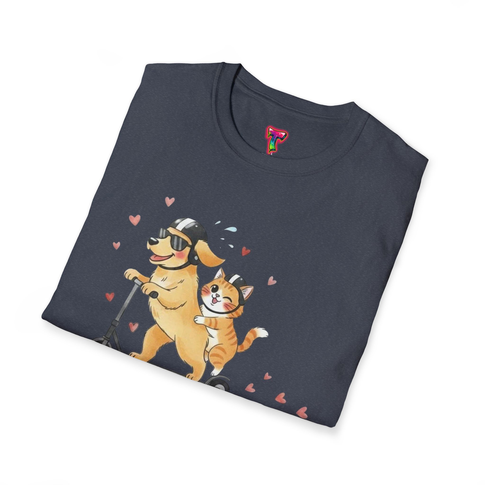 Dog and Cat Scooter T-Shirt - Ảnh 44
