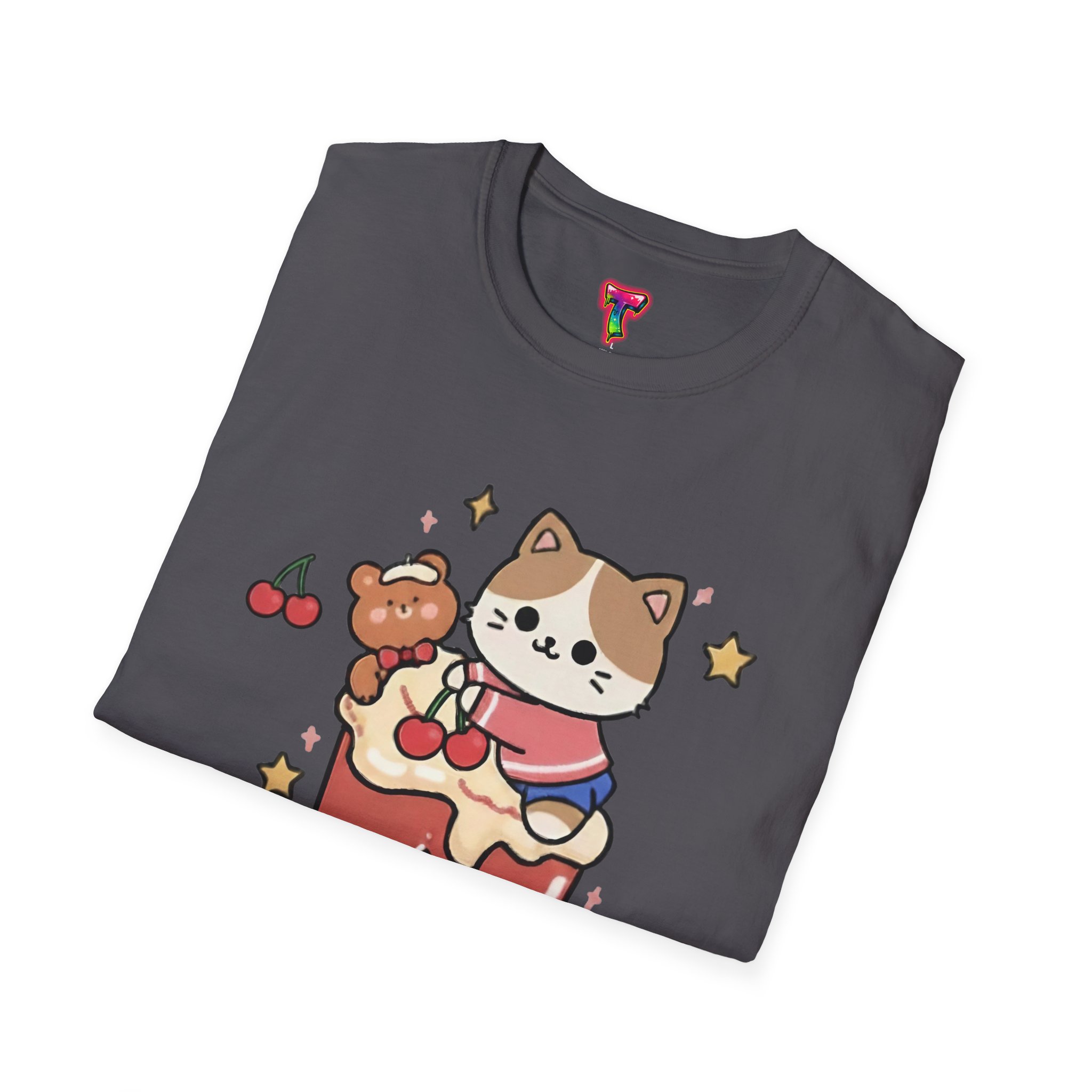 Kawaii Cat on Cake T-Shirt - Ảnh 32