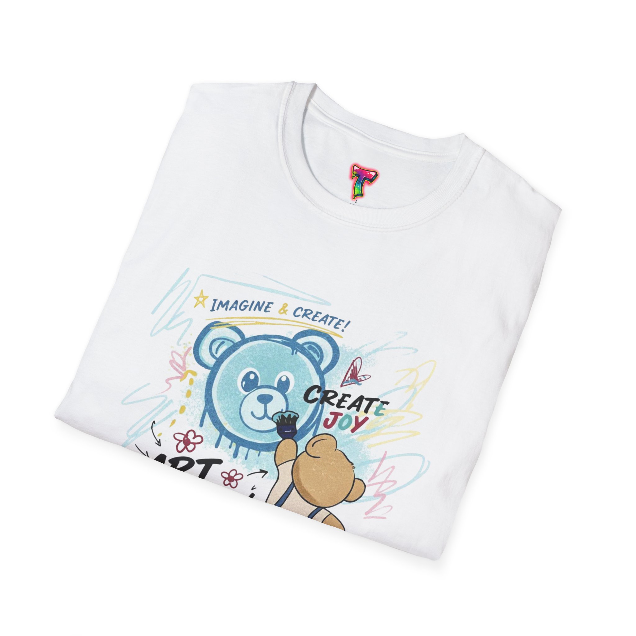 Art Flow Bear Skate T-Shirt - Ảnh 8