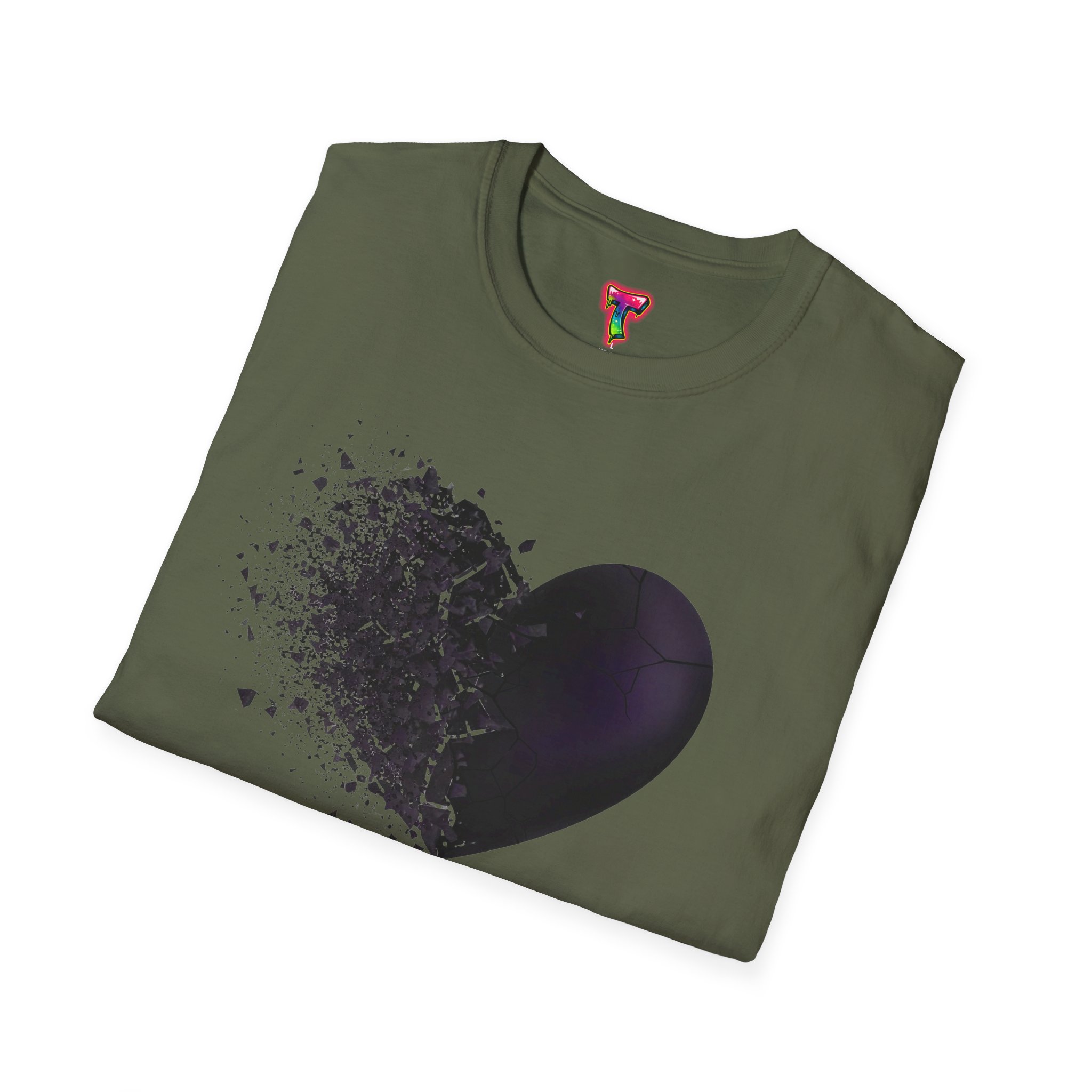 Dark Shattered Heart T-Shirt - Ảnh 4