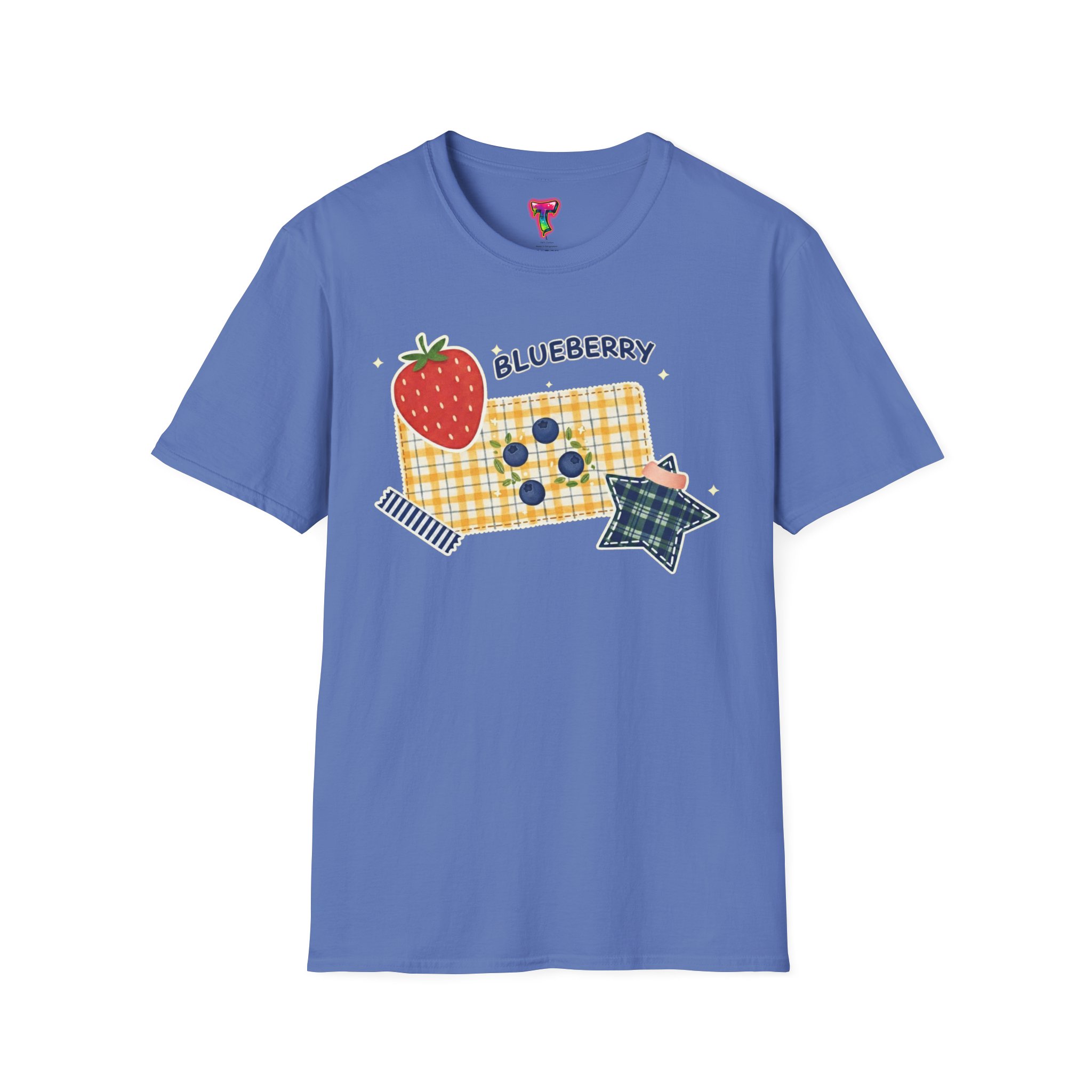 Blueberry Patch Cute Fruit Graphic T-Shirt - Ảnh 29
