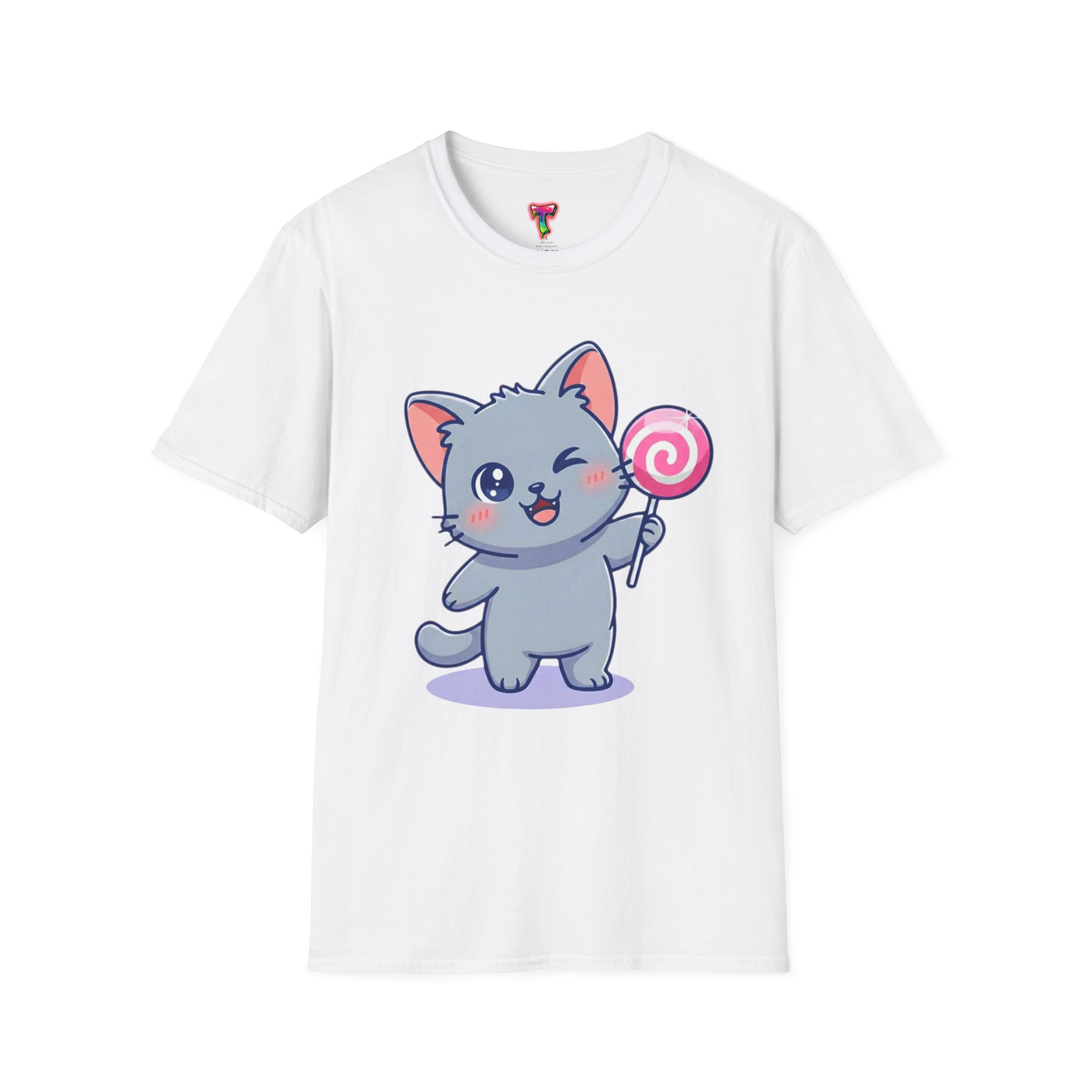 Cute Kawaii Cat T-Shirt - Ảnh 5