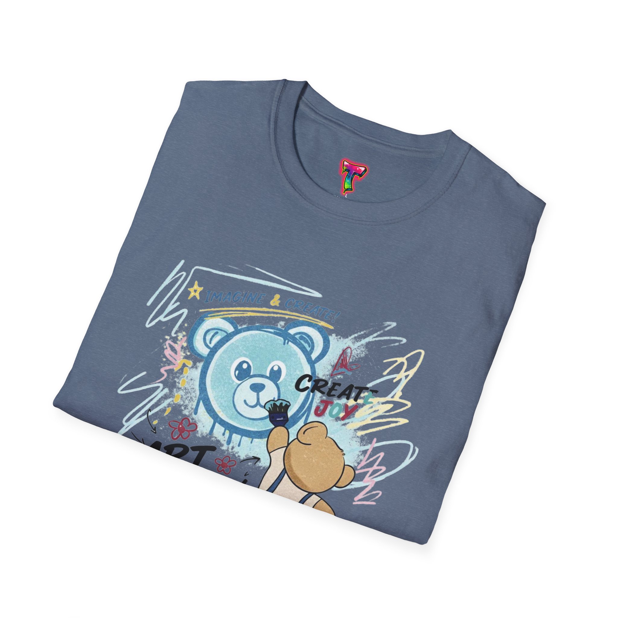 Art Flow Bear Skate T-Shirt - Ảnh 32