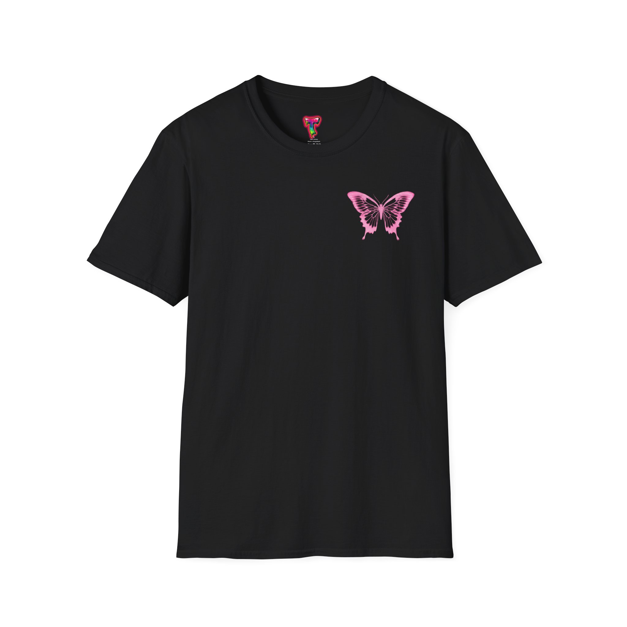 Pink Butterfly Graphic Tee