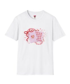 Valentine’s Card & Hearts T-Shirt — Cute Pink Love Graphic Tee