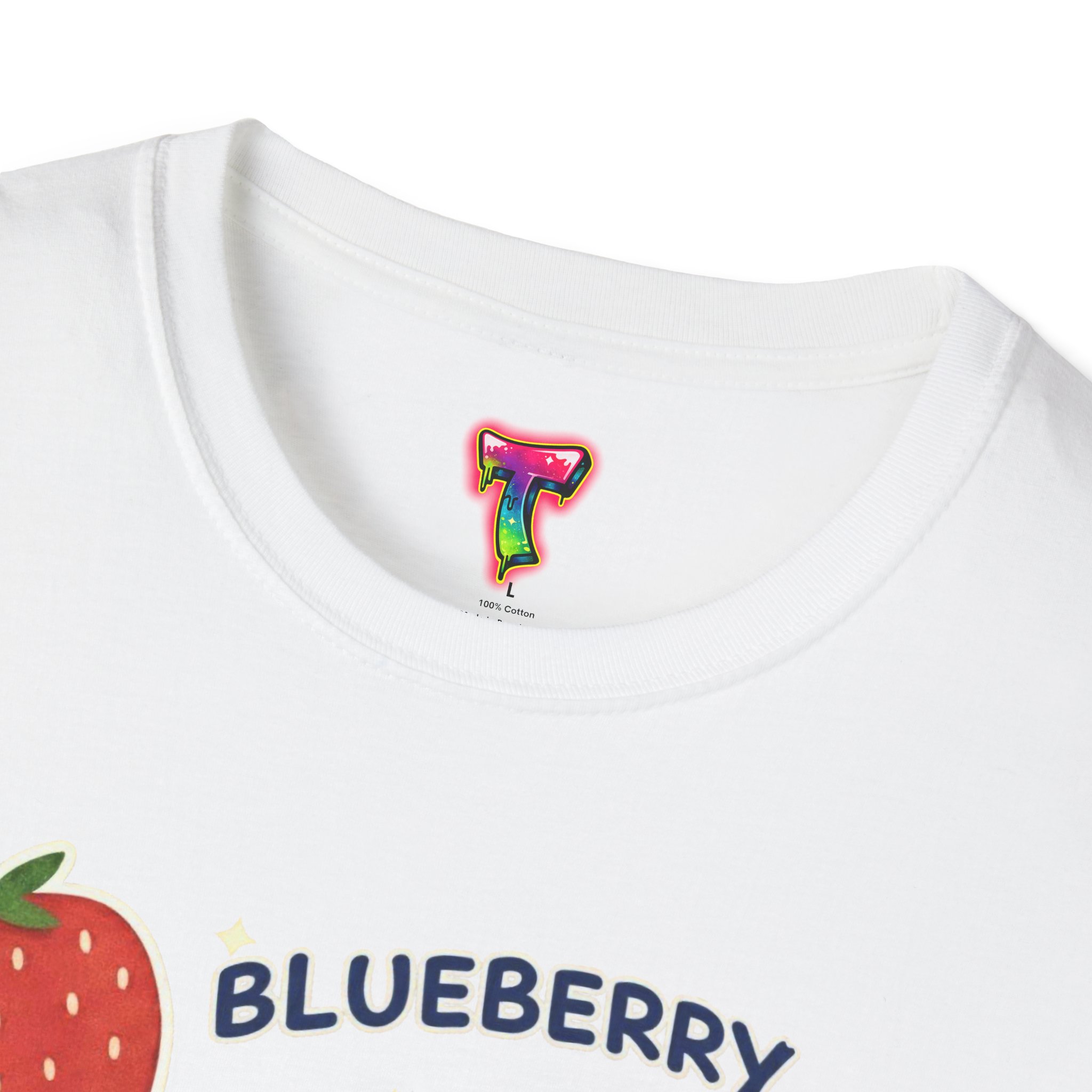 Blueberry Patch Cute Fruit Graphic T-Shirt - Ảnh 7