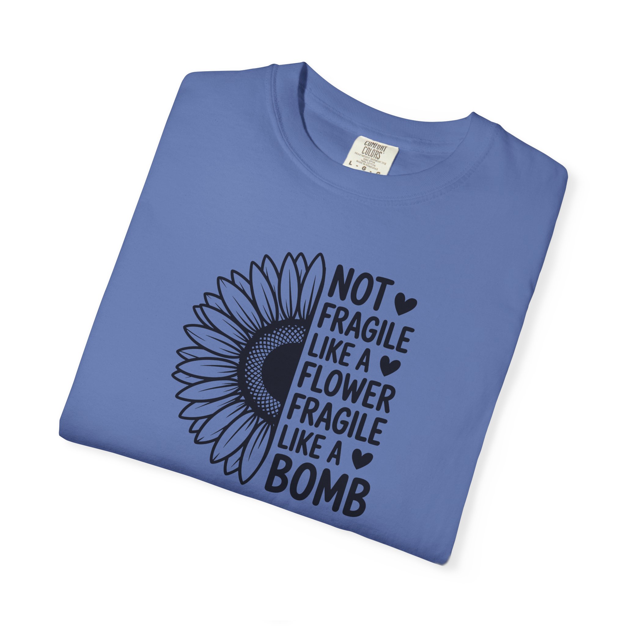 “Not Fragile Like a Flower, Fragile Like a Bomb” Sunflower Graphic Tee - Ảnh 47