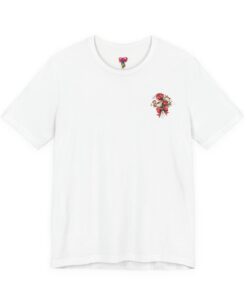 Floral Heart Chest Pocket Tee