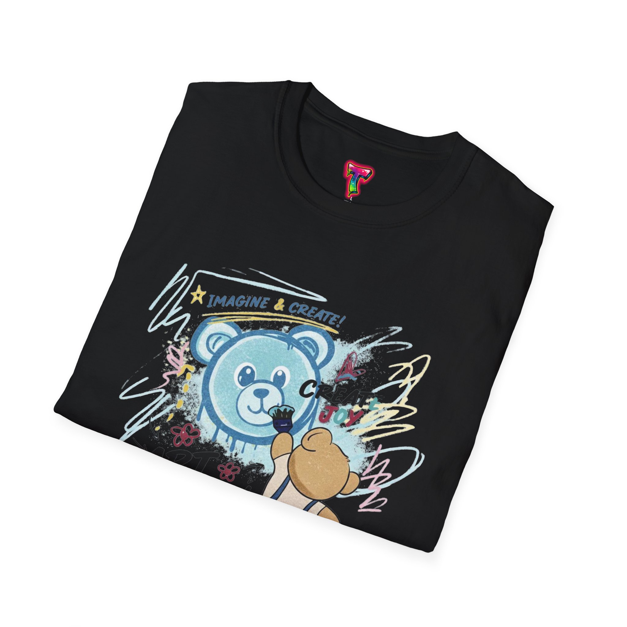 Art Flow Bear Skate T-Shirt - Ảnh 12