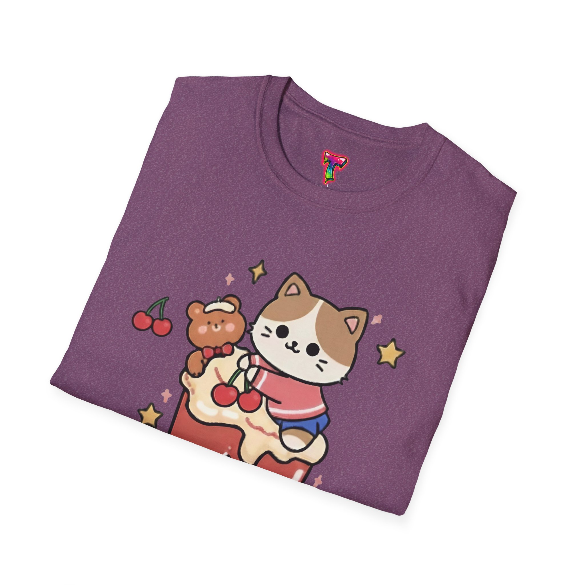 Kawaii Cat on Cake T-Shirt - Ảnh 48
