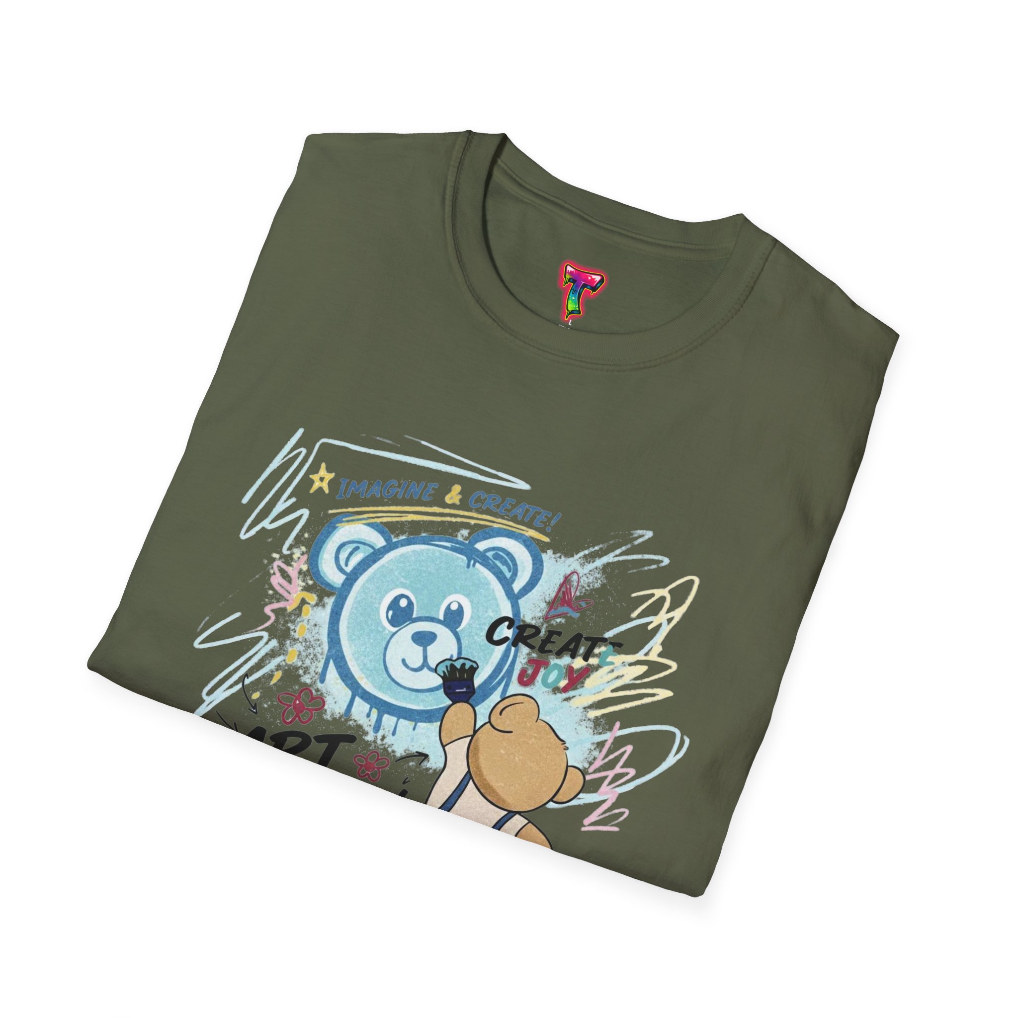 Art Flow Bear Skate T-Shirt - Ảnh 28