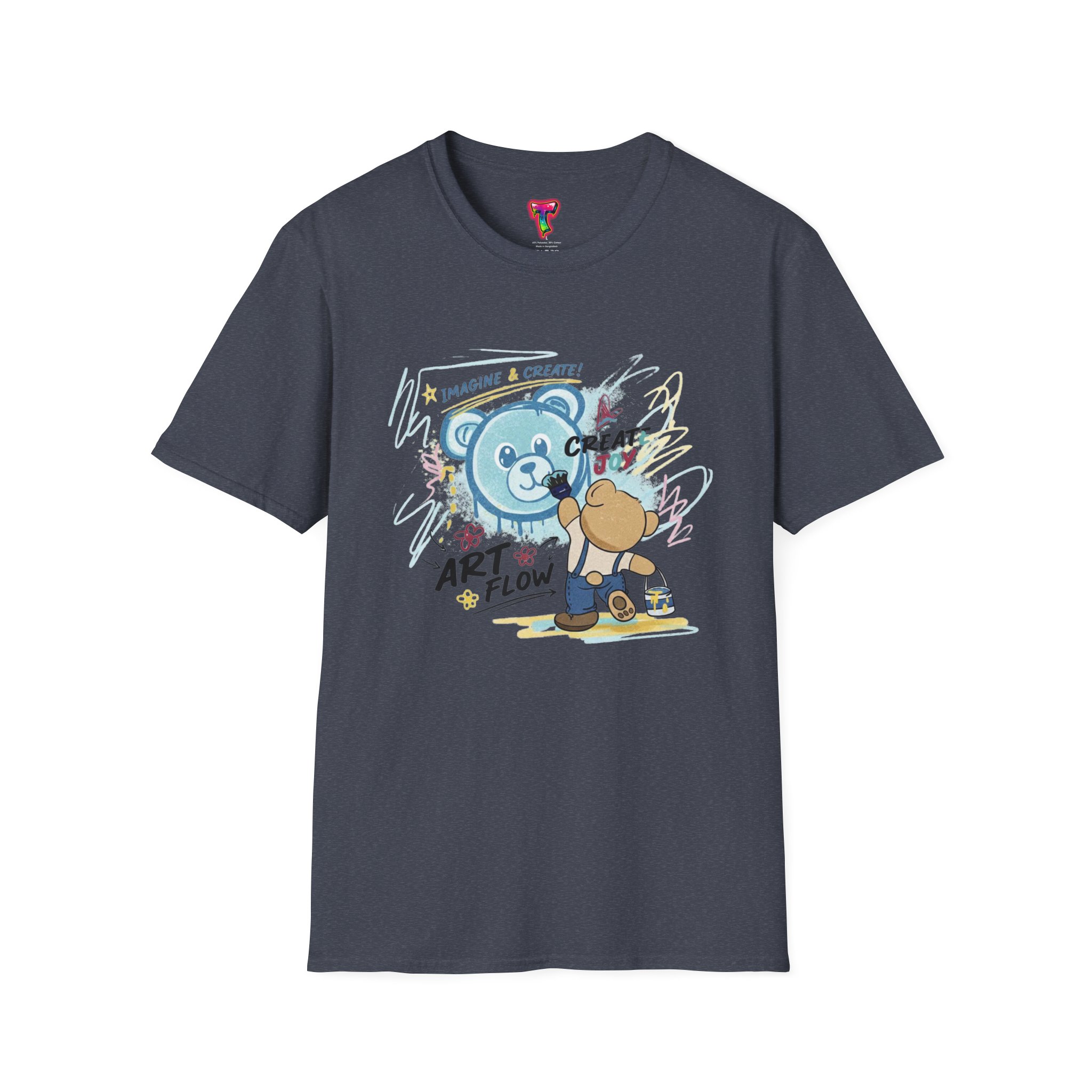 Art Flow Bear Skate T-Shirt - Ảnh 37