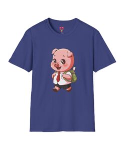 Kids Pig Backpack T‑Shirt