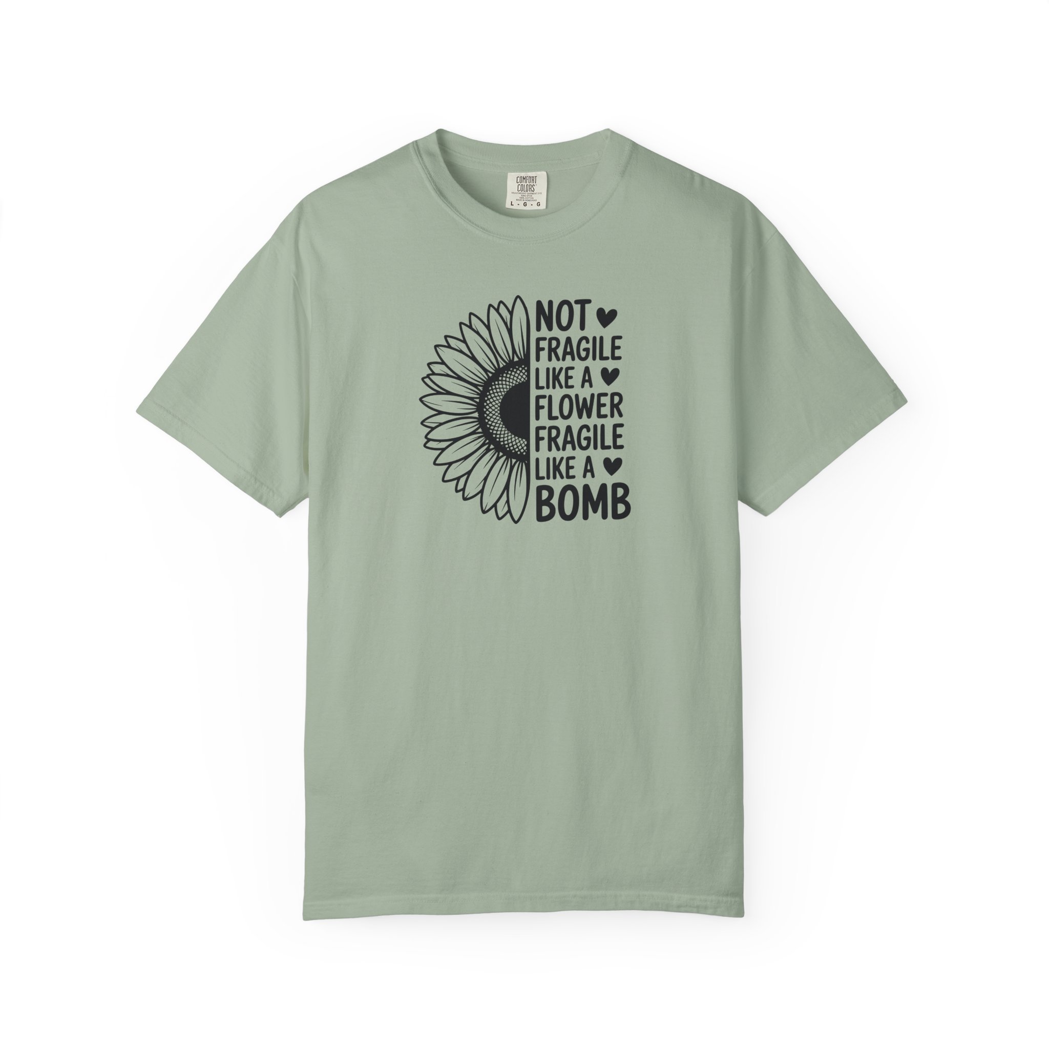 “Not Fragile Like a Flower, Fragile Like a Bomb” Sunflower Graphic Tee - Ảnh 37