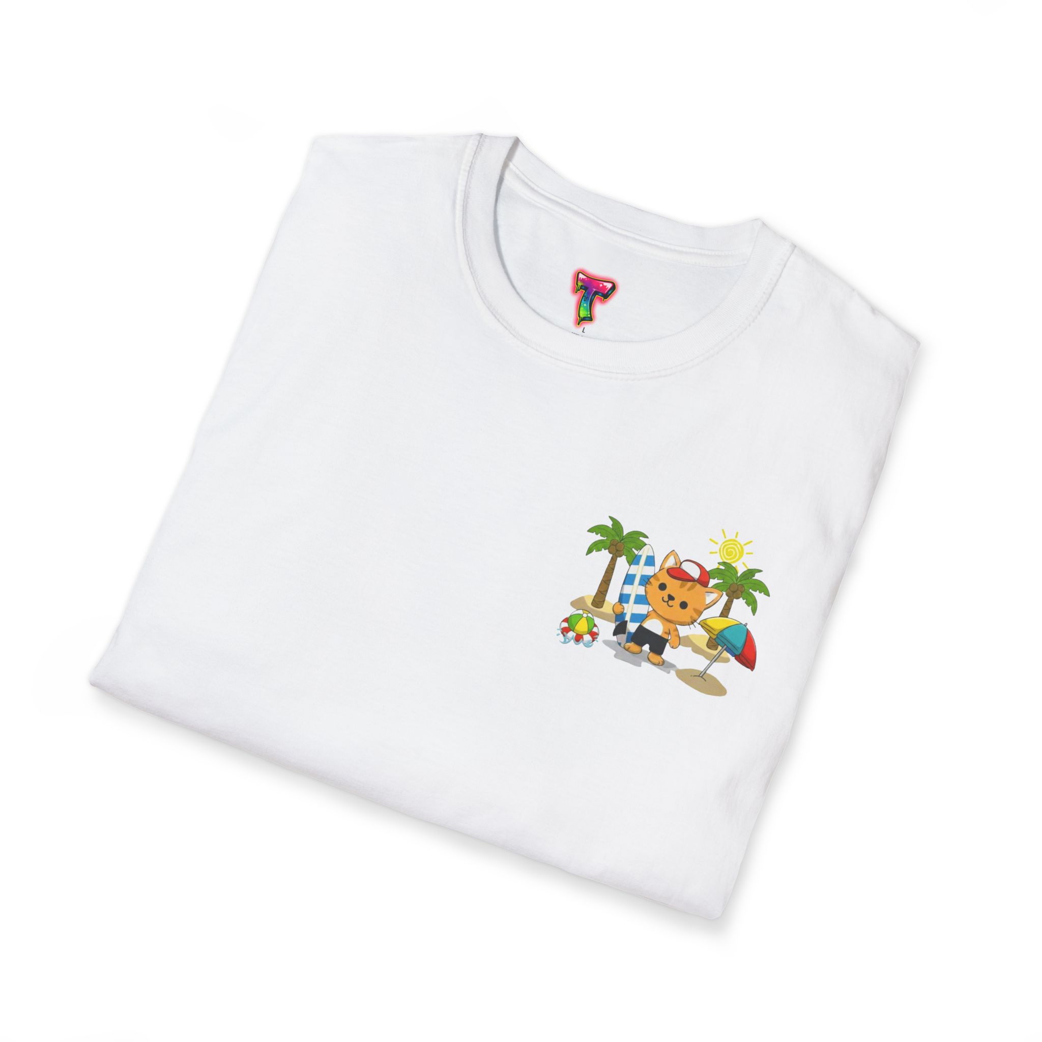 Beach Cat Graphic T-Shirt - Ảnh 8
