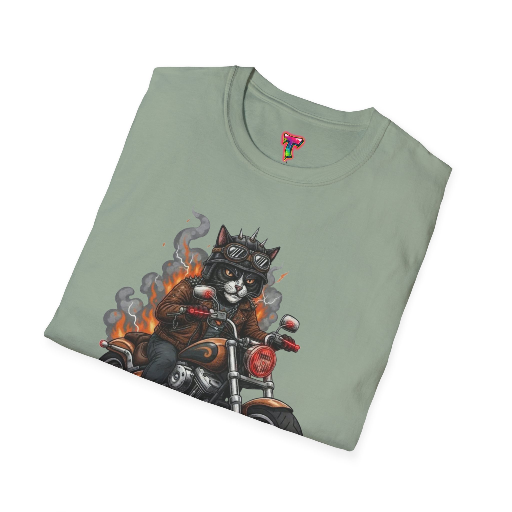 Biker Cat Graphic Tee - Ảnh 24