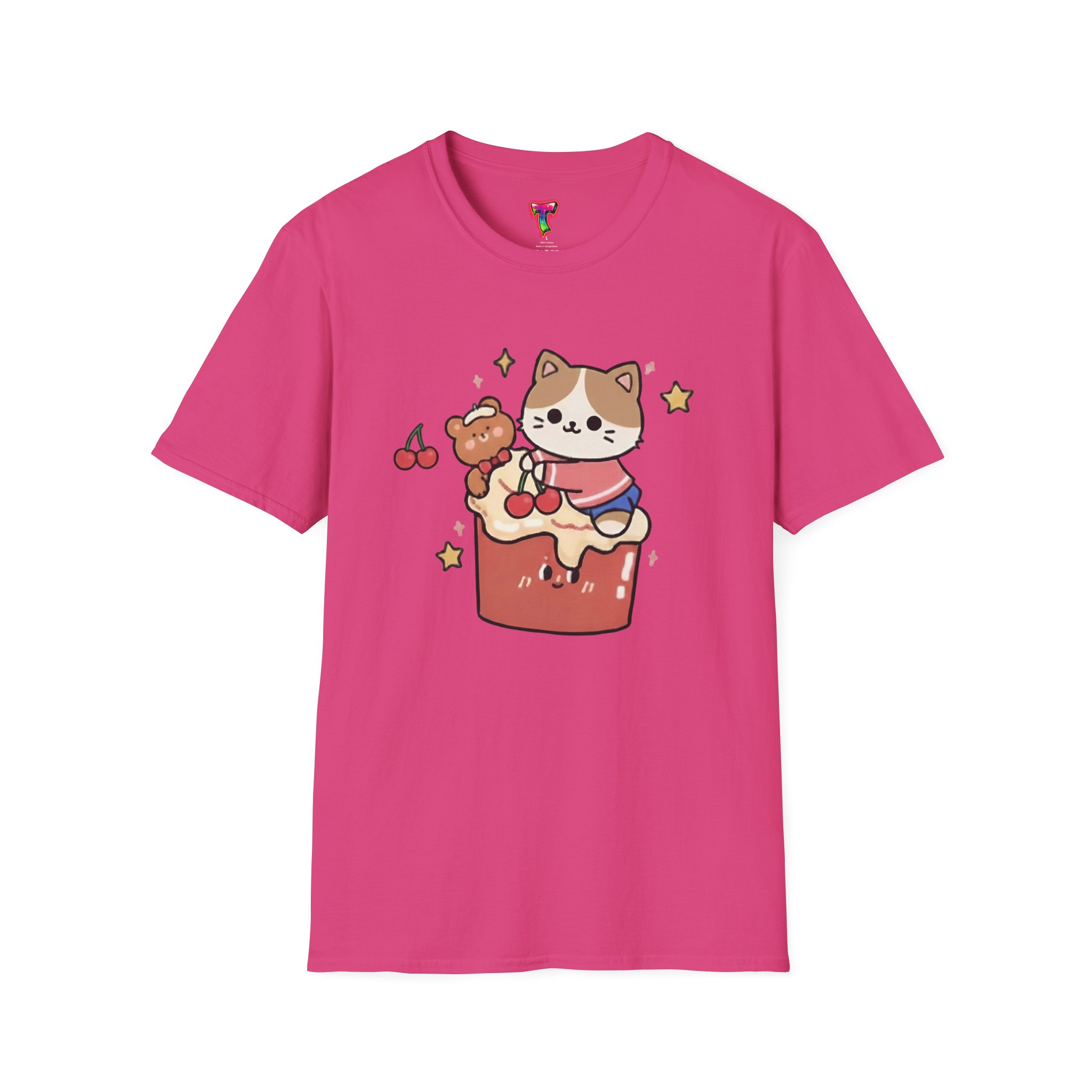 Kawaii Cat on Cake T-Shirt - Ảnh 41