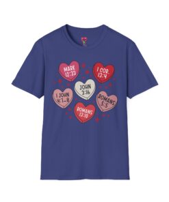 Christian Scripture Candy Hearts T-Shirt