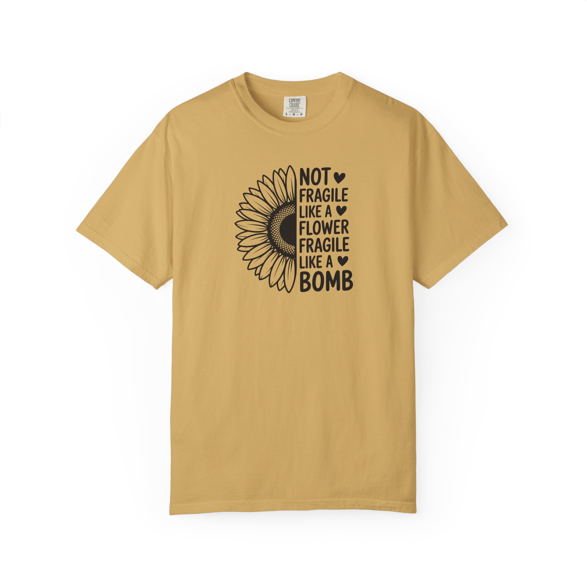 “Not Fragile Like a Flower, Fragile Like a Bomb” Sunflower Graphic Tee - Ảnh 13