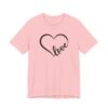 Minimal Script Heart T‑Shirt for Valentine’s & Everyday