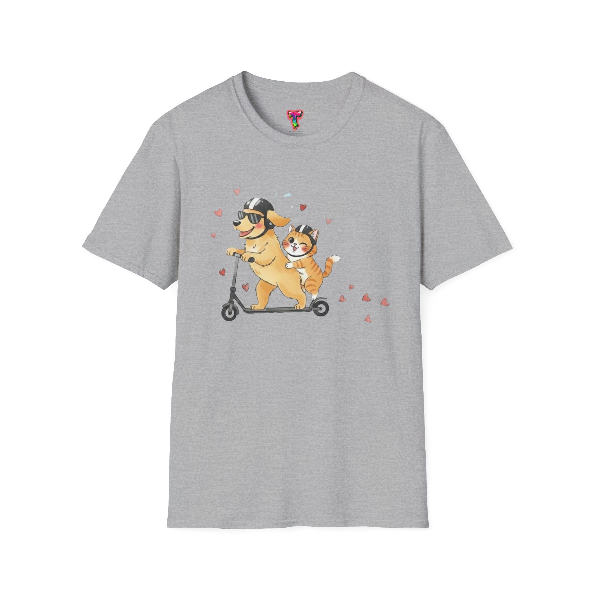 Dog and Cat Scooter T-Shirt - Ảnh 9
