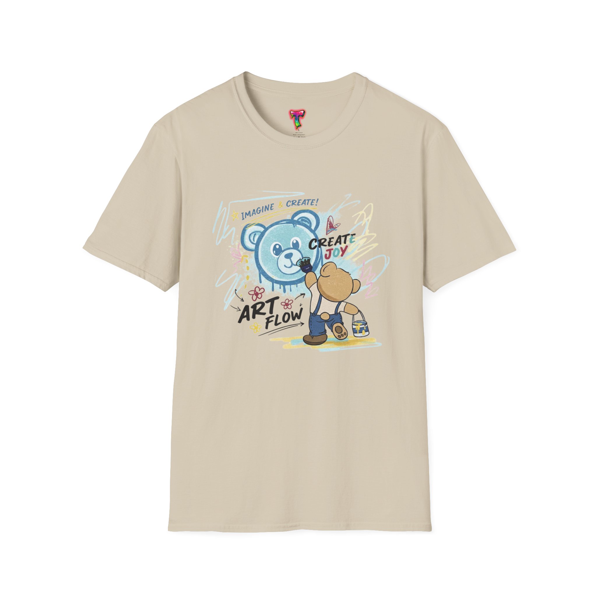 Art Flow Bear Skate T-Shirt - Ảnh 13