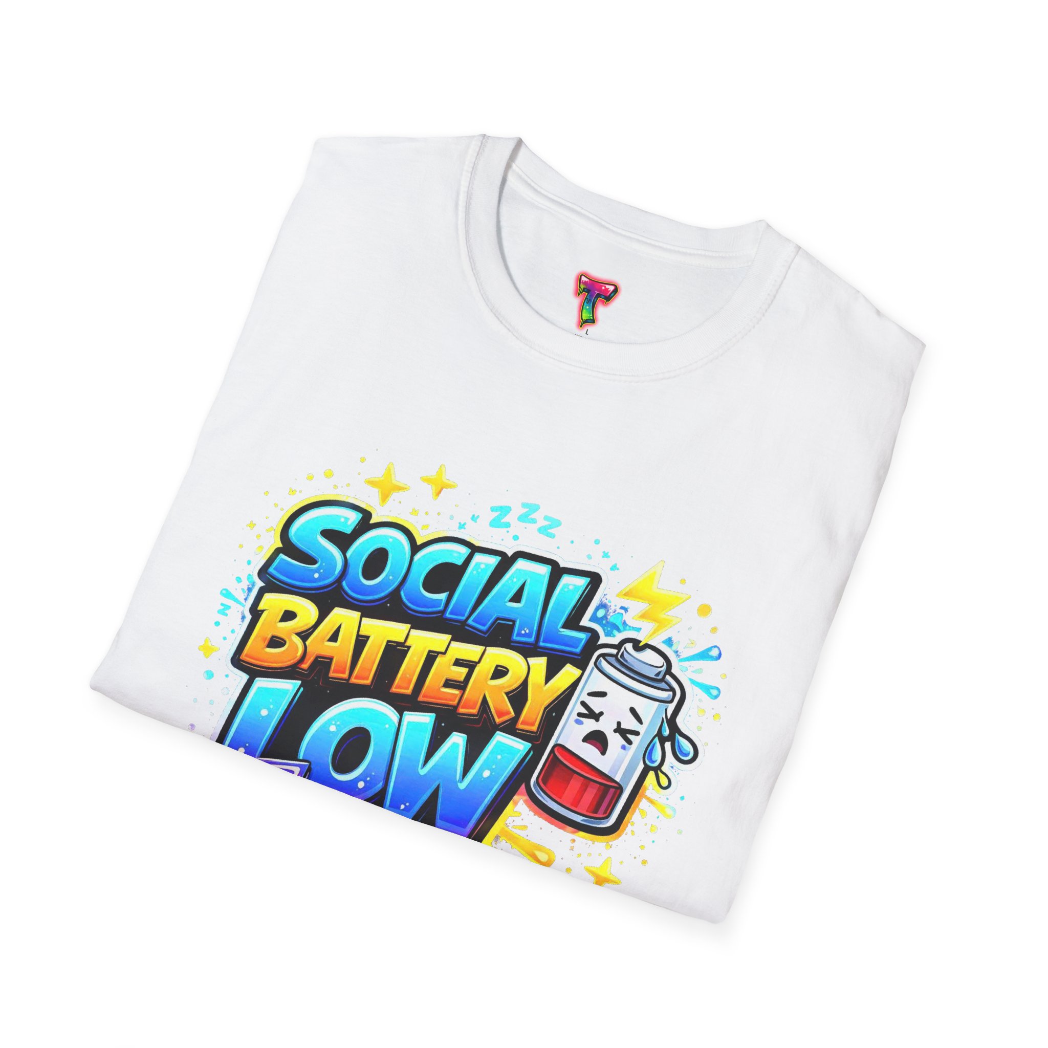 Social Battery Low T-Shirt - Ảnh 8