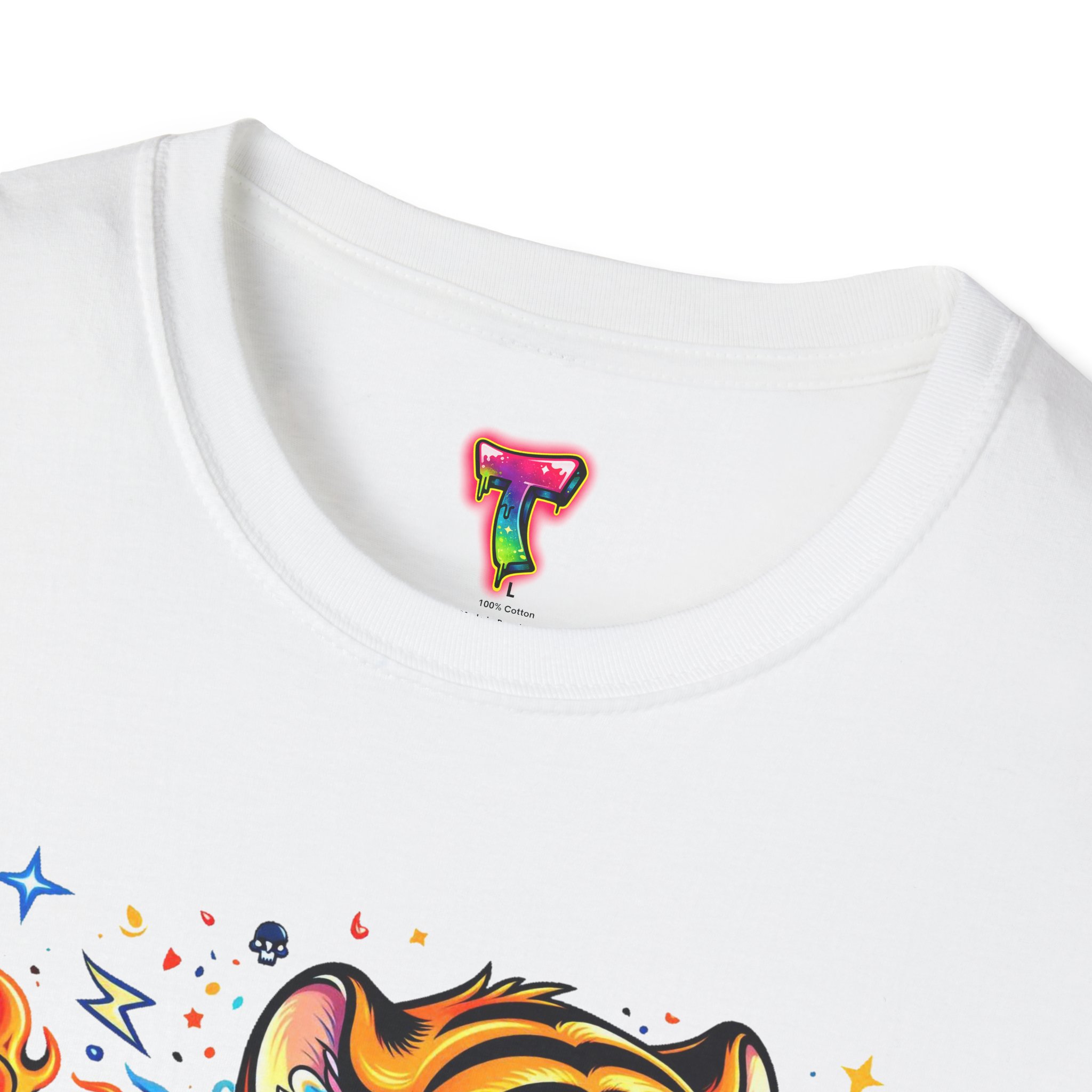 Cute Colorful Tiger Tee - Ảnh 7