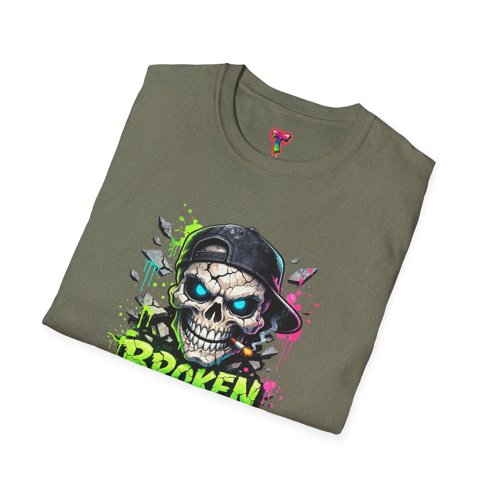 'Broken But Cool' Skull Graphic Tee - Ảnh 20