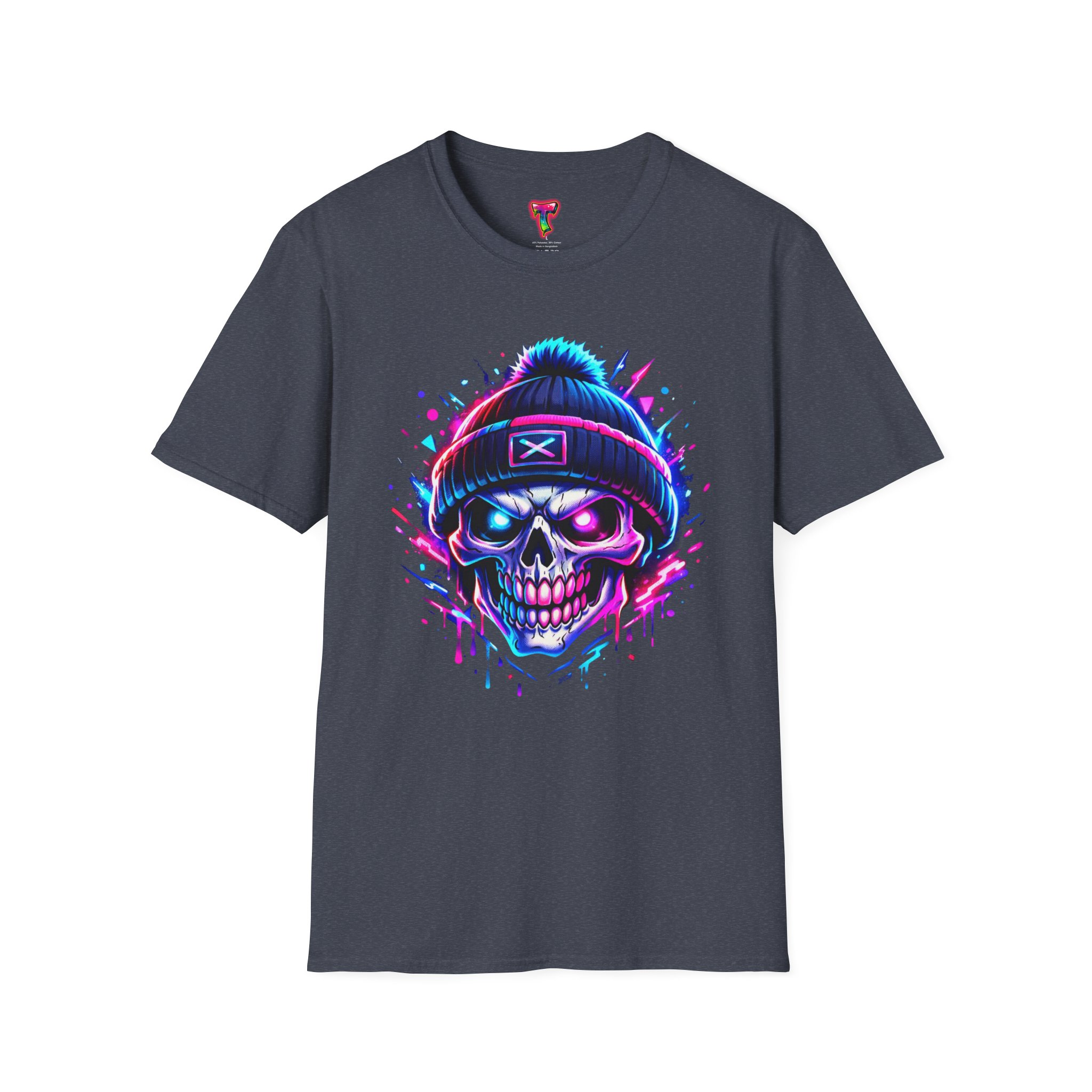 Neon Skull Beanie T-Shirt - Ảnh 45