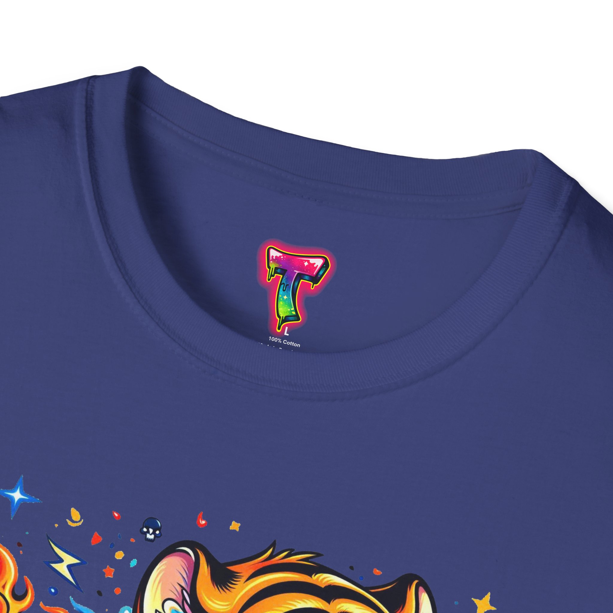 Cute Colorful Tiger Tee - Ảnh 3