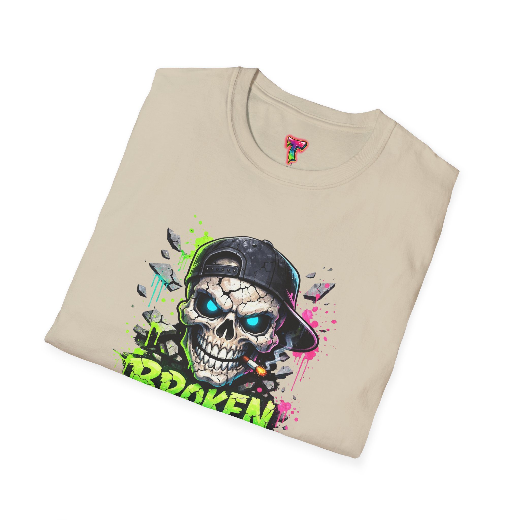 'Broken But Cool' Skull Graphic Tee - Ảnh 16