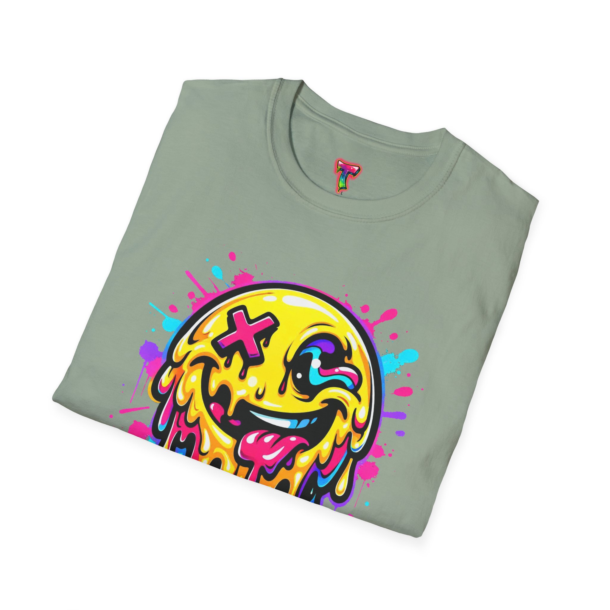 Drippy Neon Smiley T-Shirt - Ảnh 28
