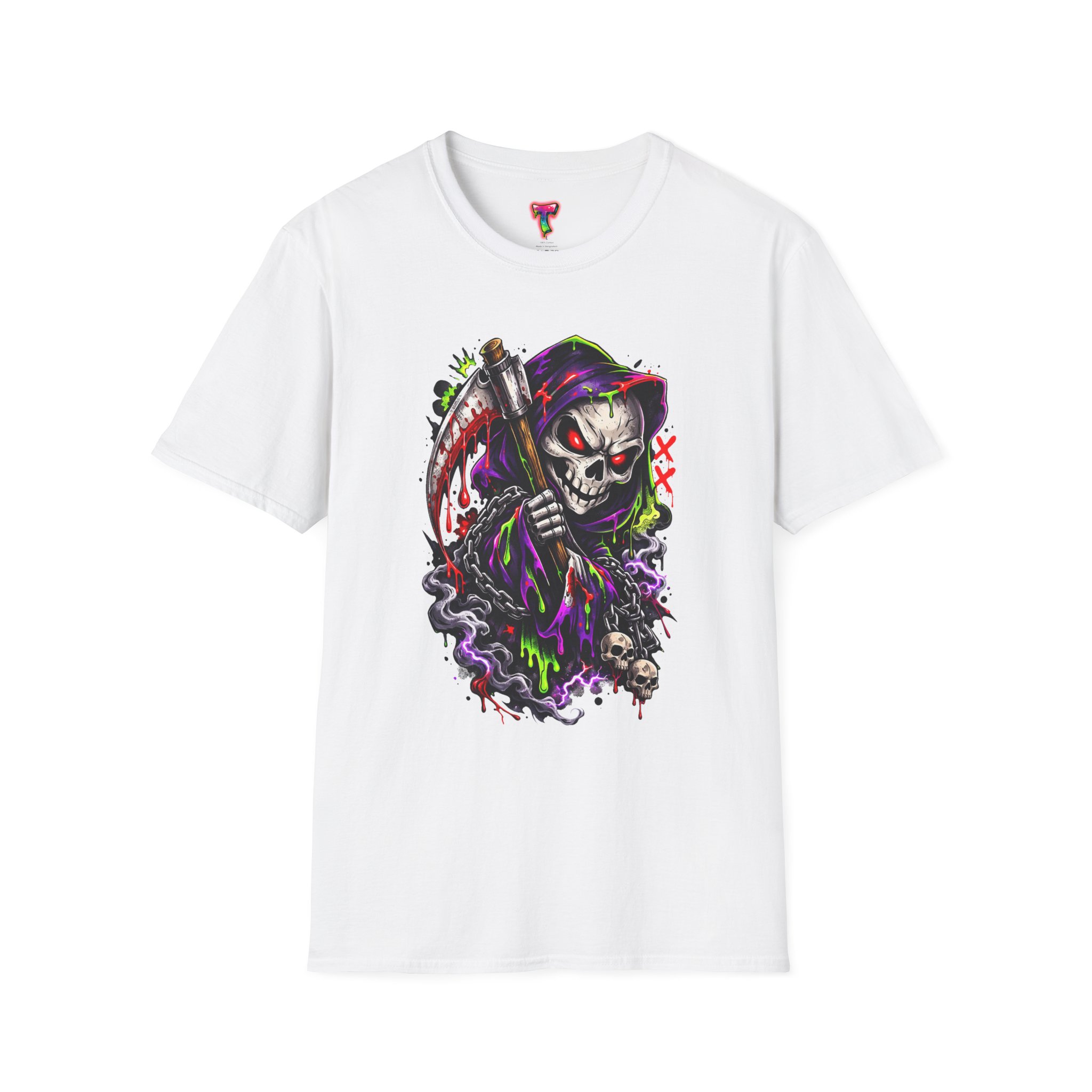 Grim Reaper Skull T-Shirt - Ảnh 5