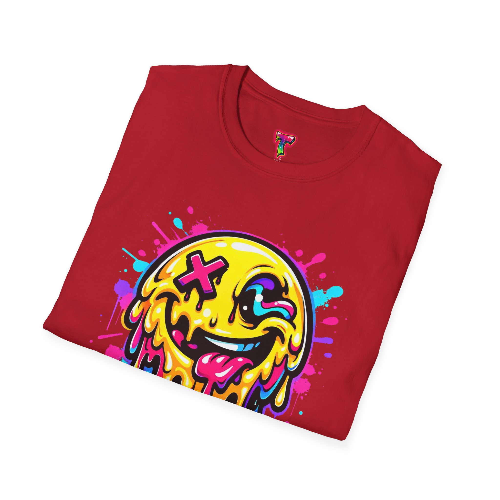 Drippy Neon Smiley T-Shirt - Ảnh 52