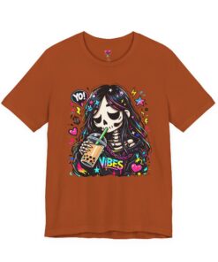 Skeleton Girl "Good Vibes" Tee