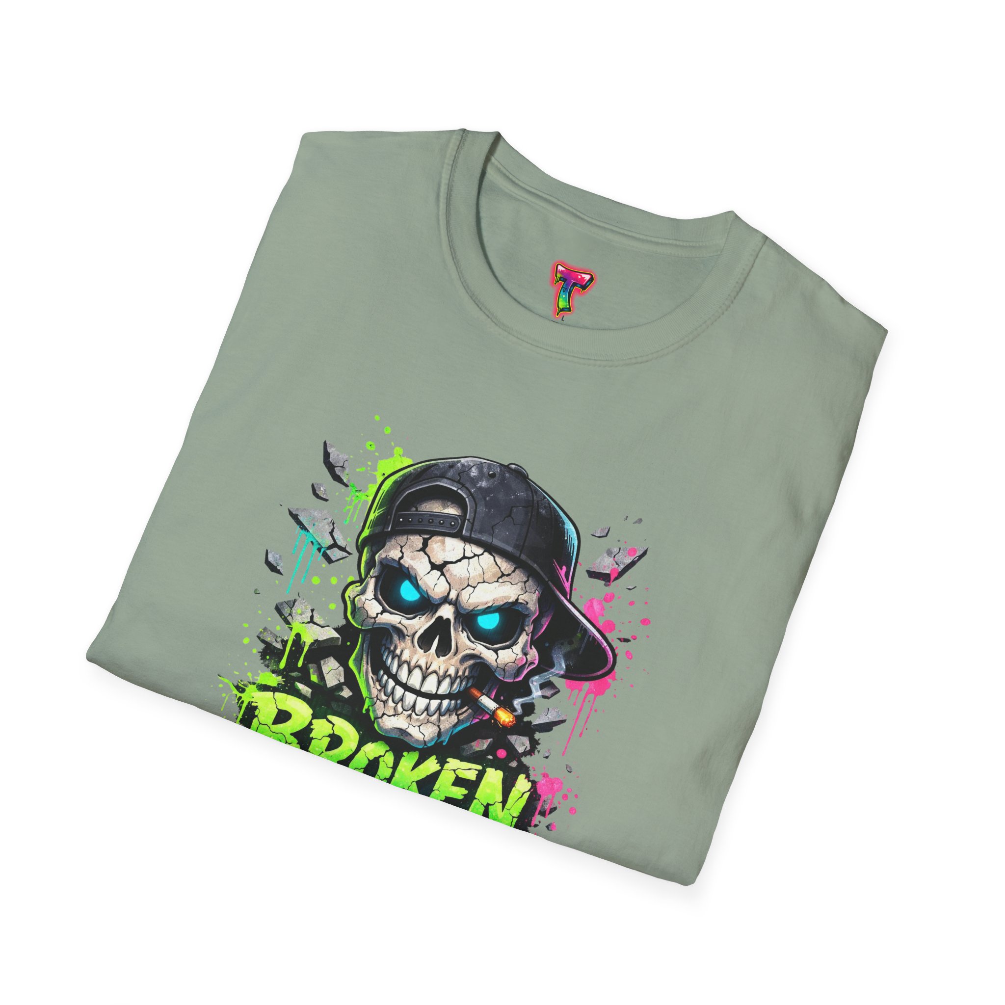 'Broken But Cool' Skull Graphic Tee - Ảnh 28