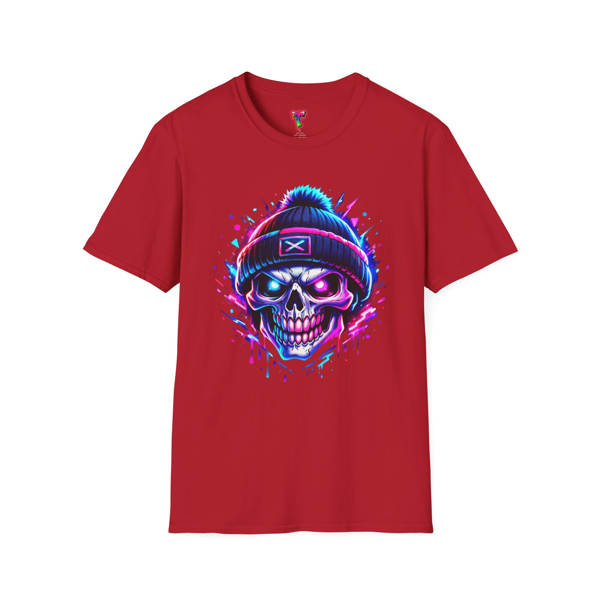 Neon Skull Beanie T-Shirt - Ảnh 53