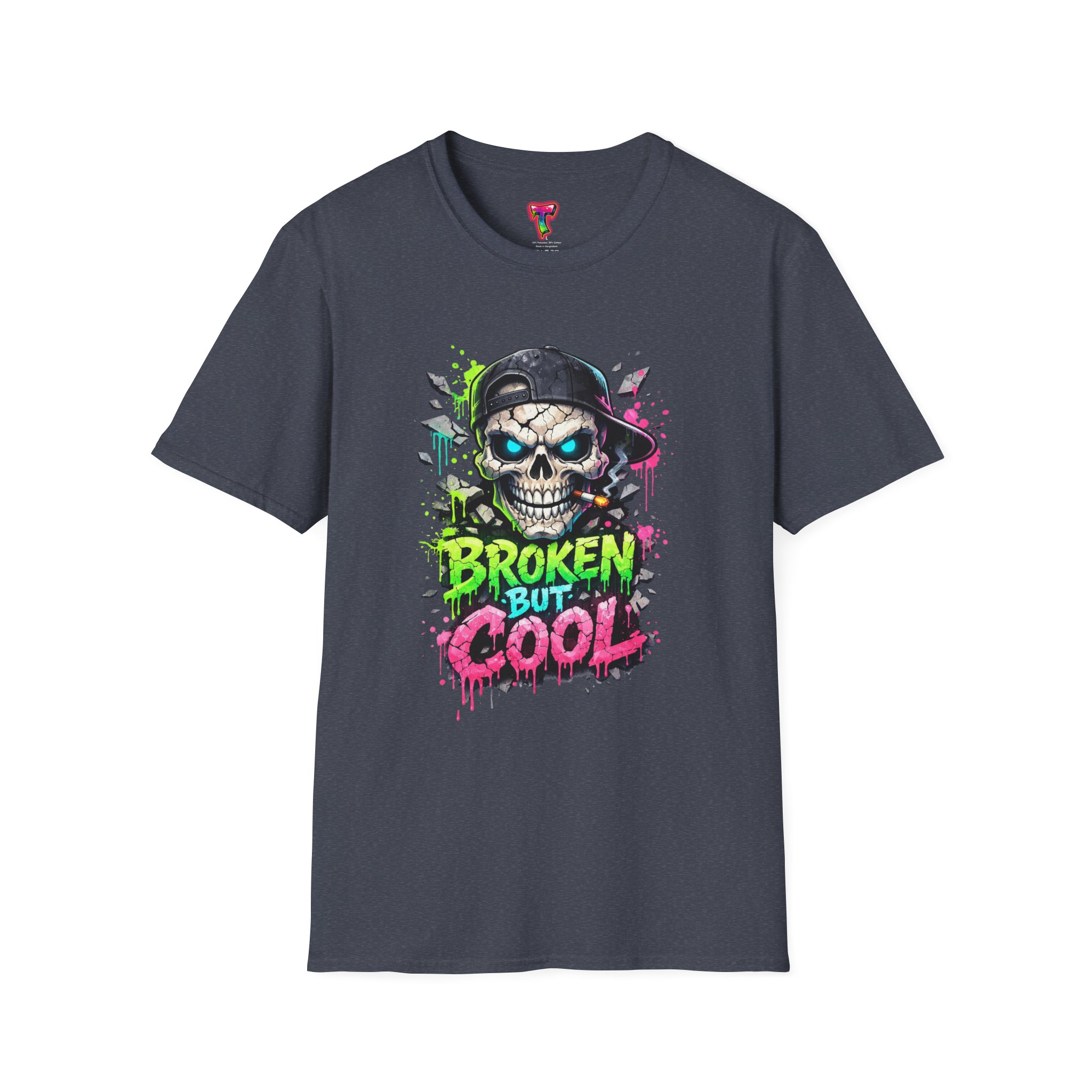 'Broken But Cool' Skull Graphic Tee - Ảnh 45