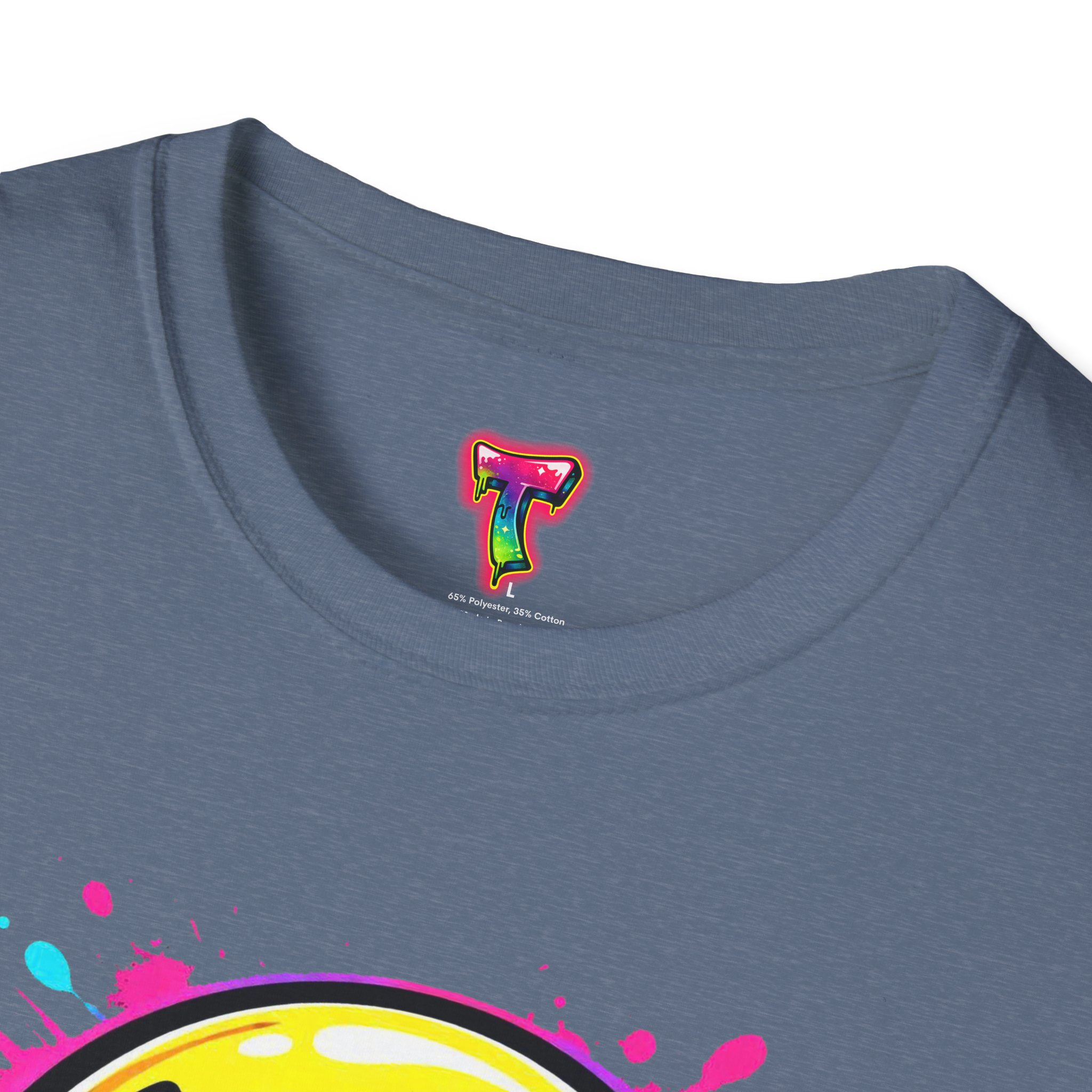 Drippy Neon Smiley T-Shirt - Ảnh 39