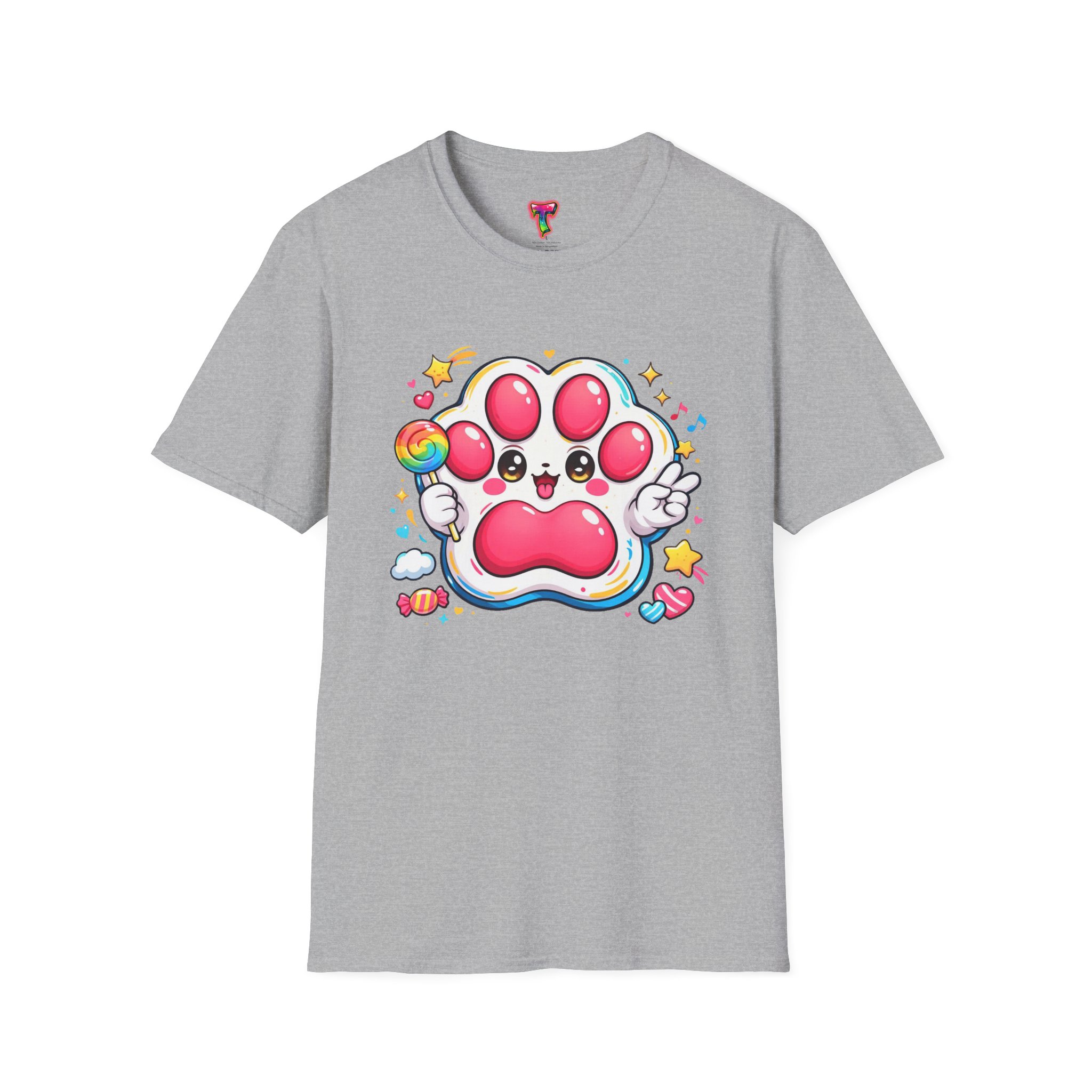 Cute Rainbow Paw T-Shirt - Ảnh 17