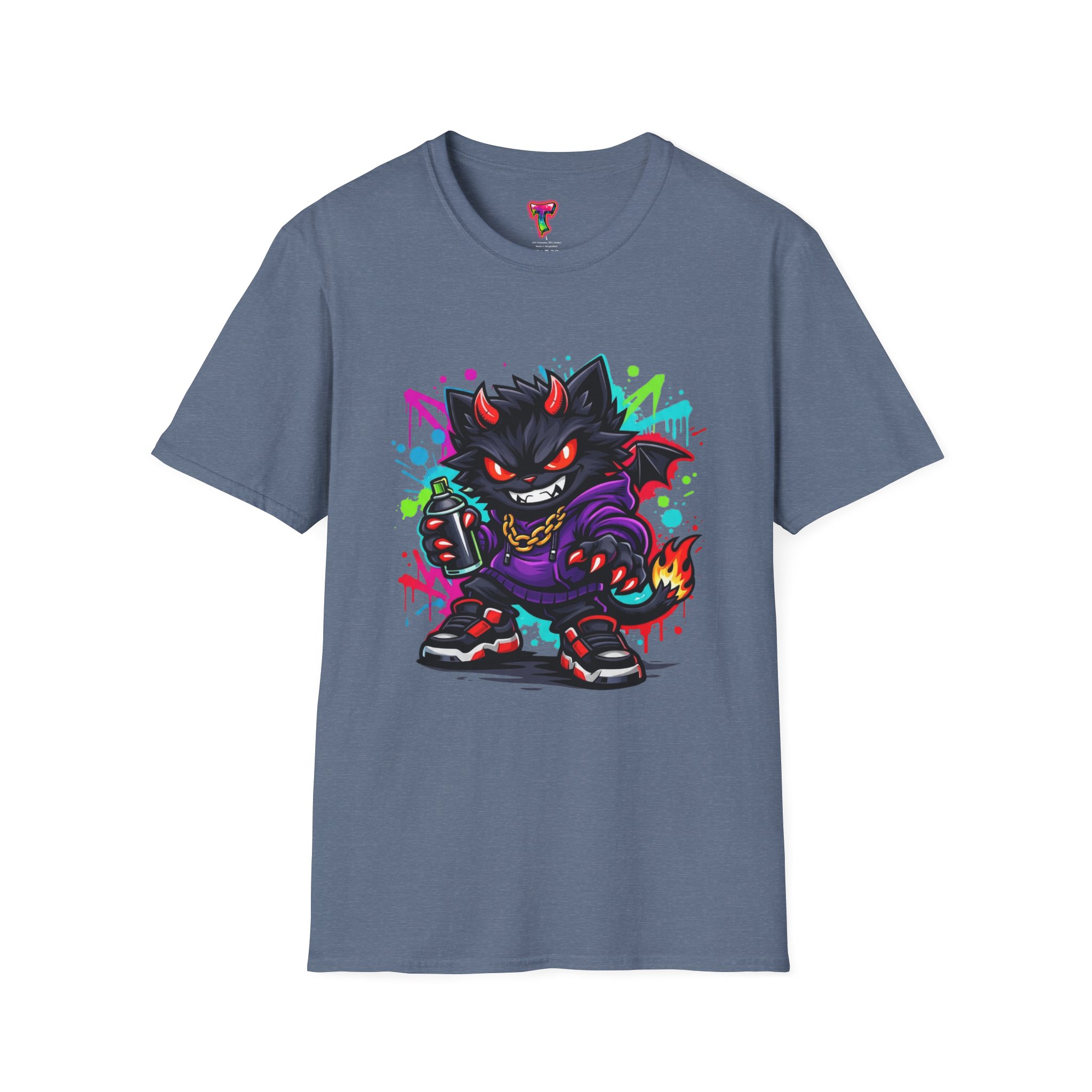 Graffiti Demon Cat T-Shirt