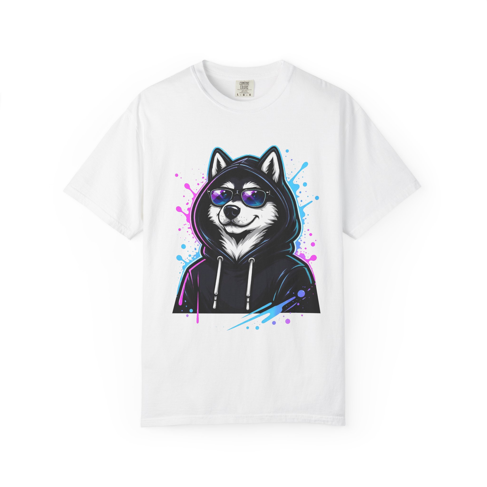 Husky Hoodie Graphic T-Shirt - Ảnh 5