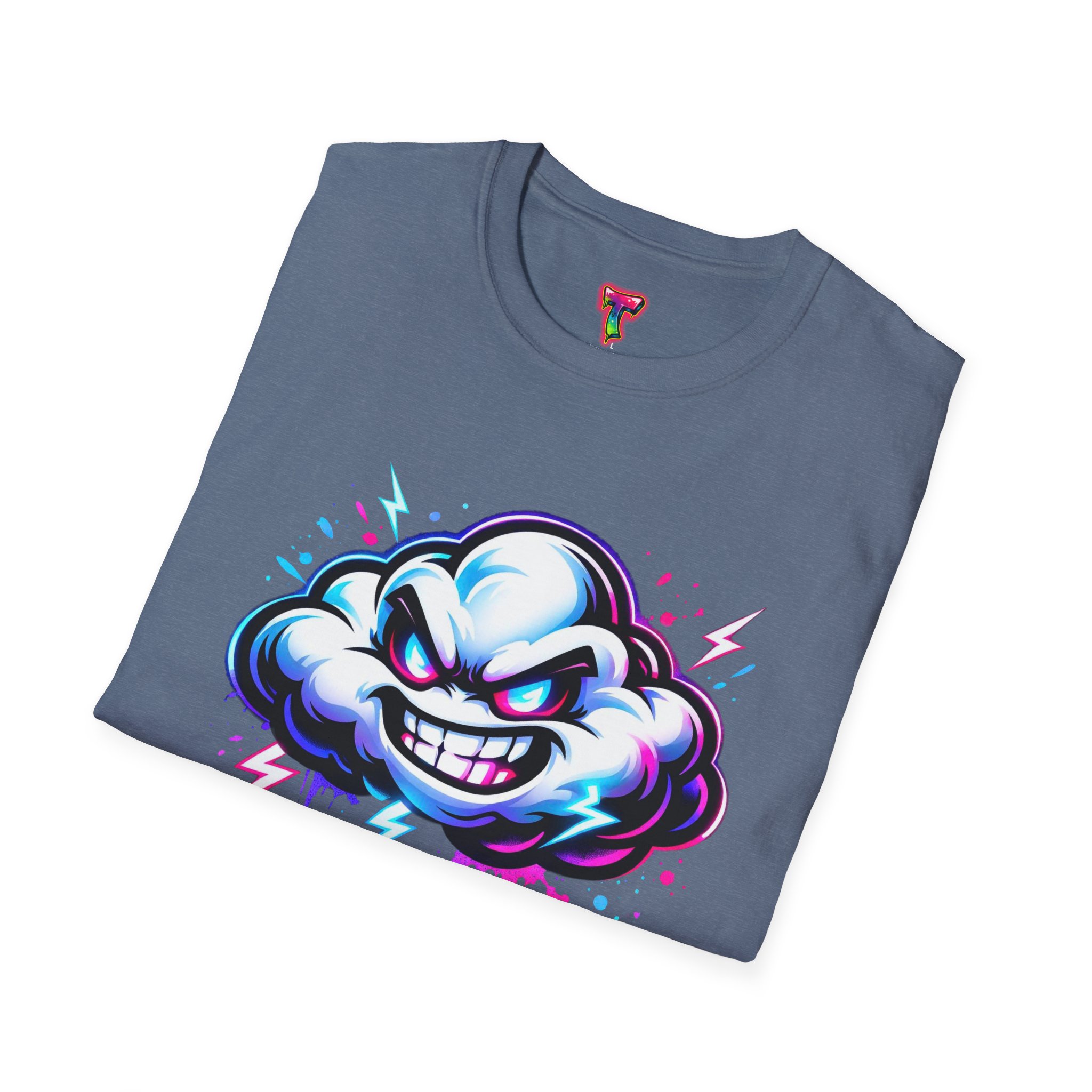 Angry Cloud Graphic T-Shirt - Ảnh 4