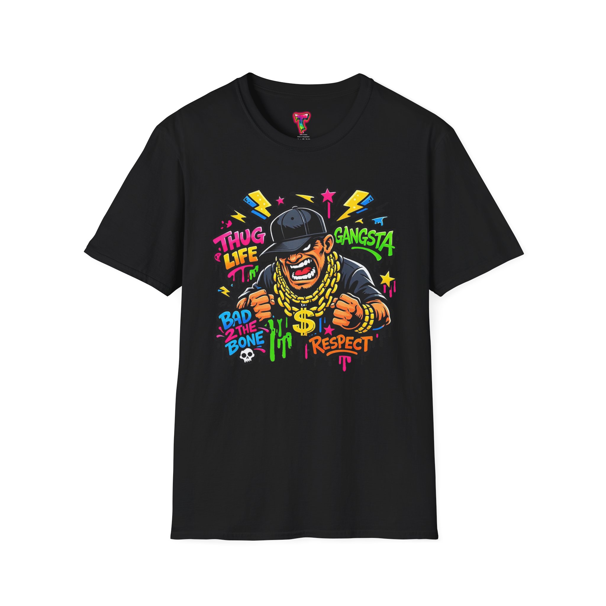 Gangsta Cartoon Graphic T-Shirt - Ảnh 9