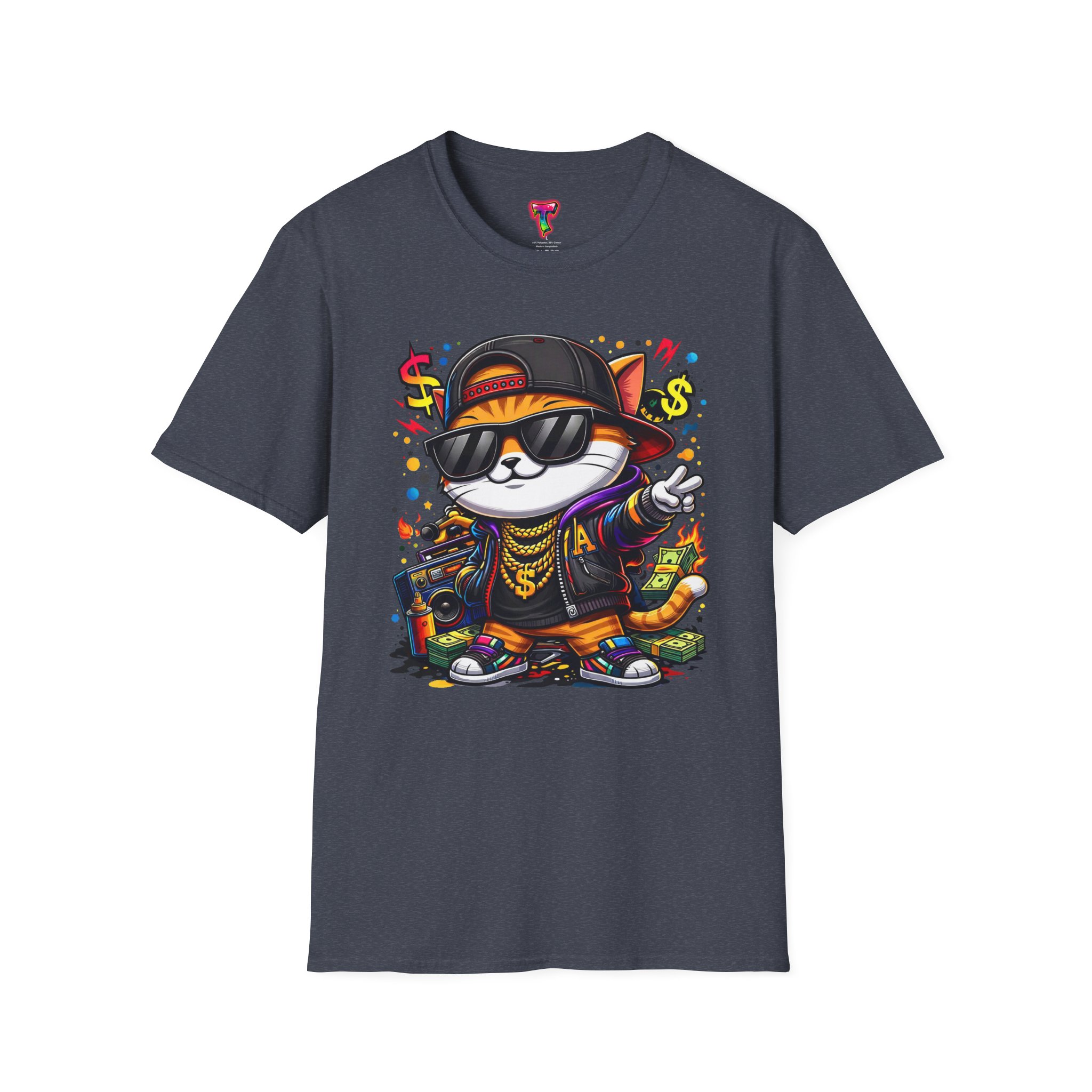 Cool Hip-Hop Cat T-Shirt - Ảnh 41