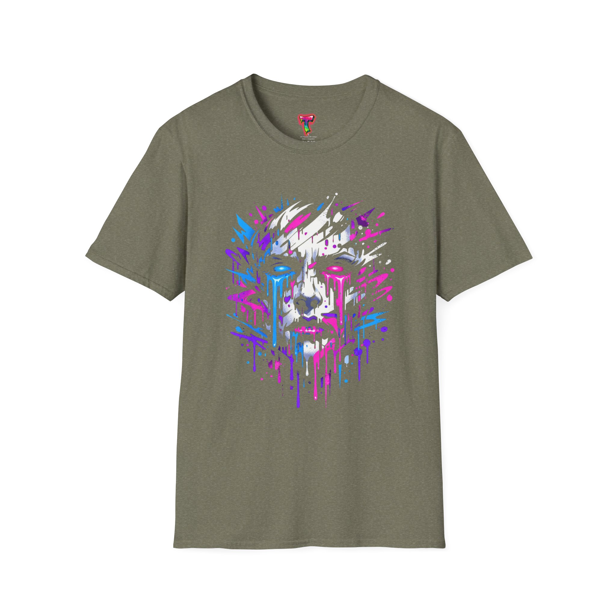 Abstract Dripping Face T-Shirt - Ảnh 13