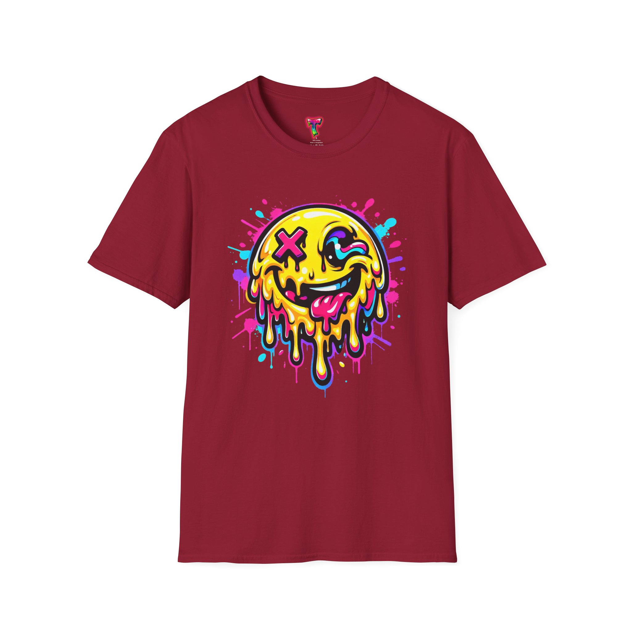 Drippy Neon Smiley T-Shirt - Ảnh 53