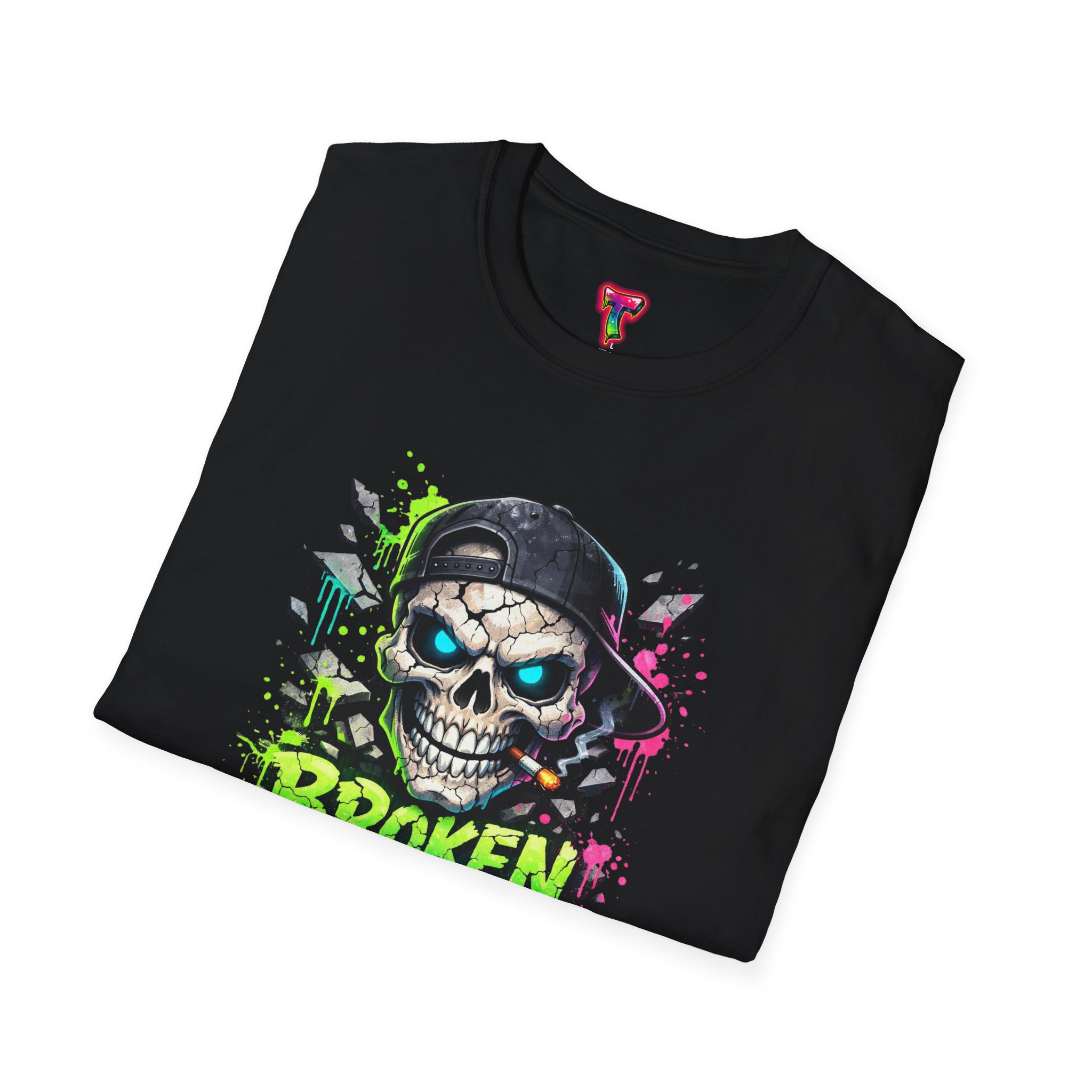'Broken But Cool' Skull Graphic Tee - Ảnh 12