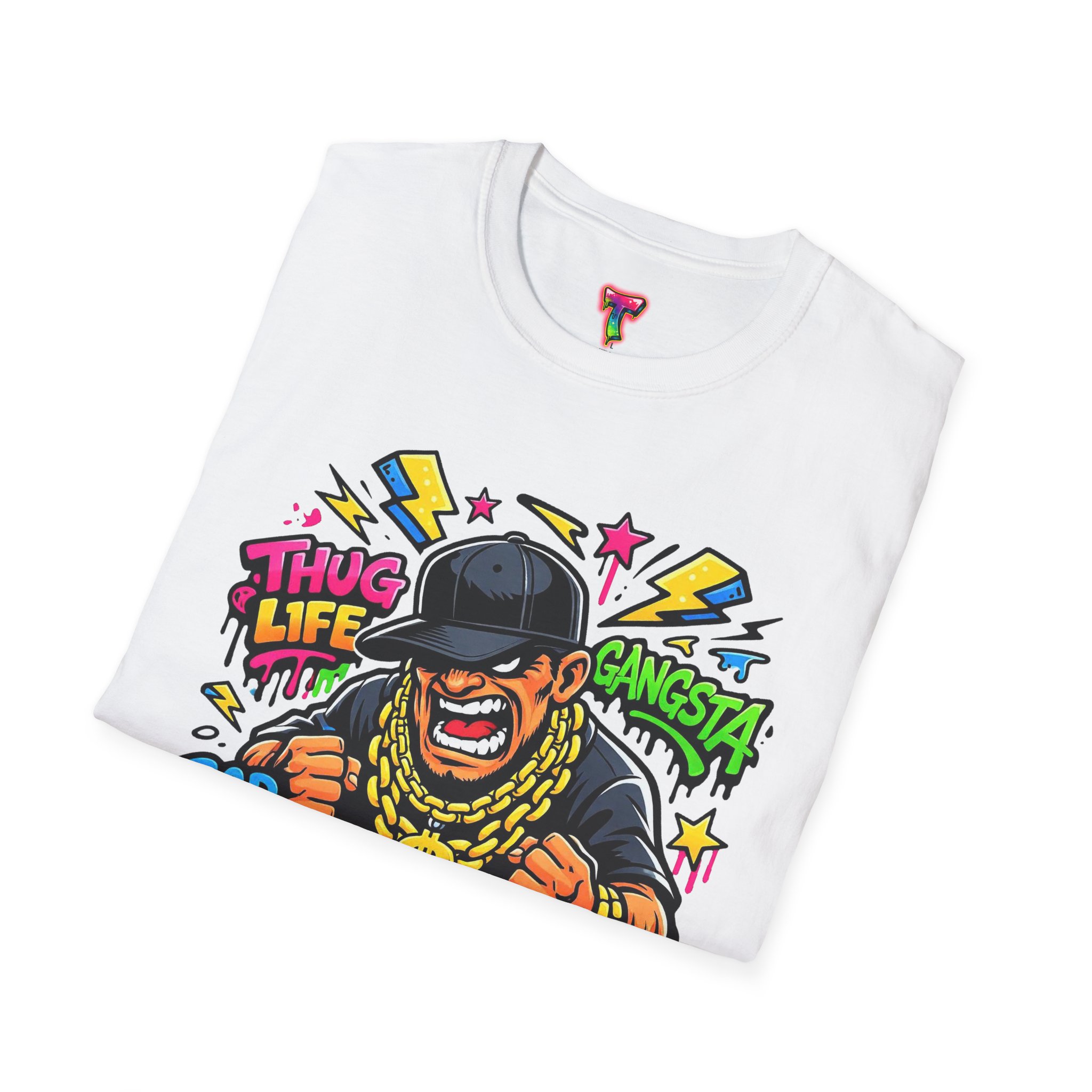 Gangsta Cartoon Graphic T-Shirt - Ảnh 8